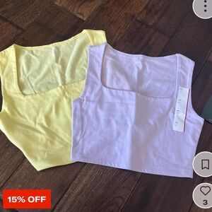 2 set wild fable crop tank